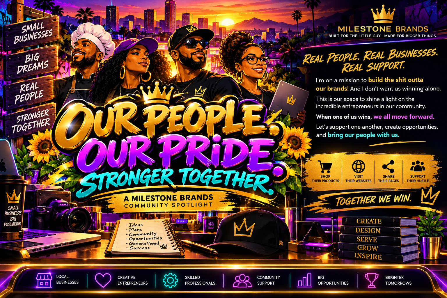 Our People. Our Pride. Stronger Together. A Milestone Brands Community Spotlight: Real people, real businesses, real support